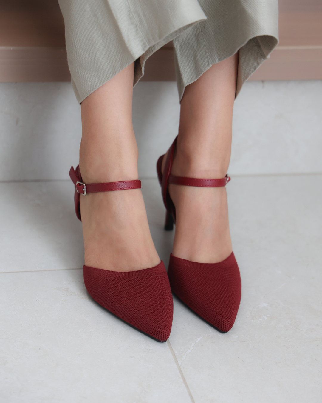 277AR Zapatilla Sintético Textil Vino