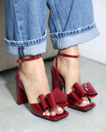 280AR Zapatilla Sintético Charol Vino