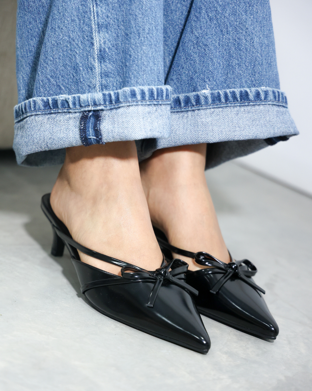 282AR Zapatilla Sintético Charol Negro