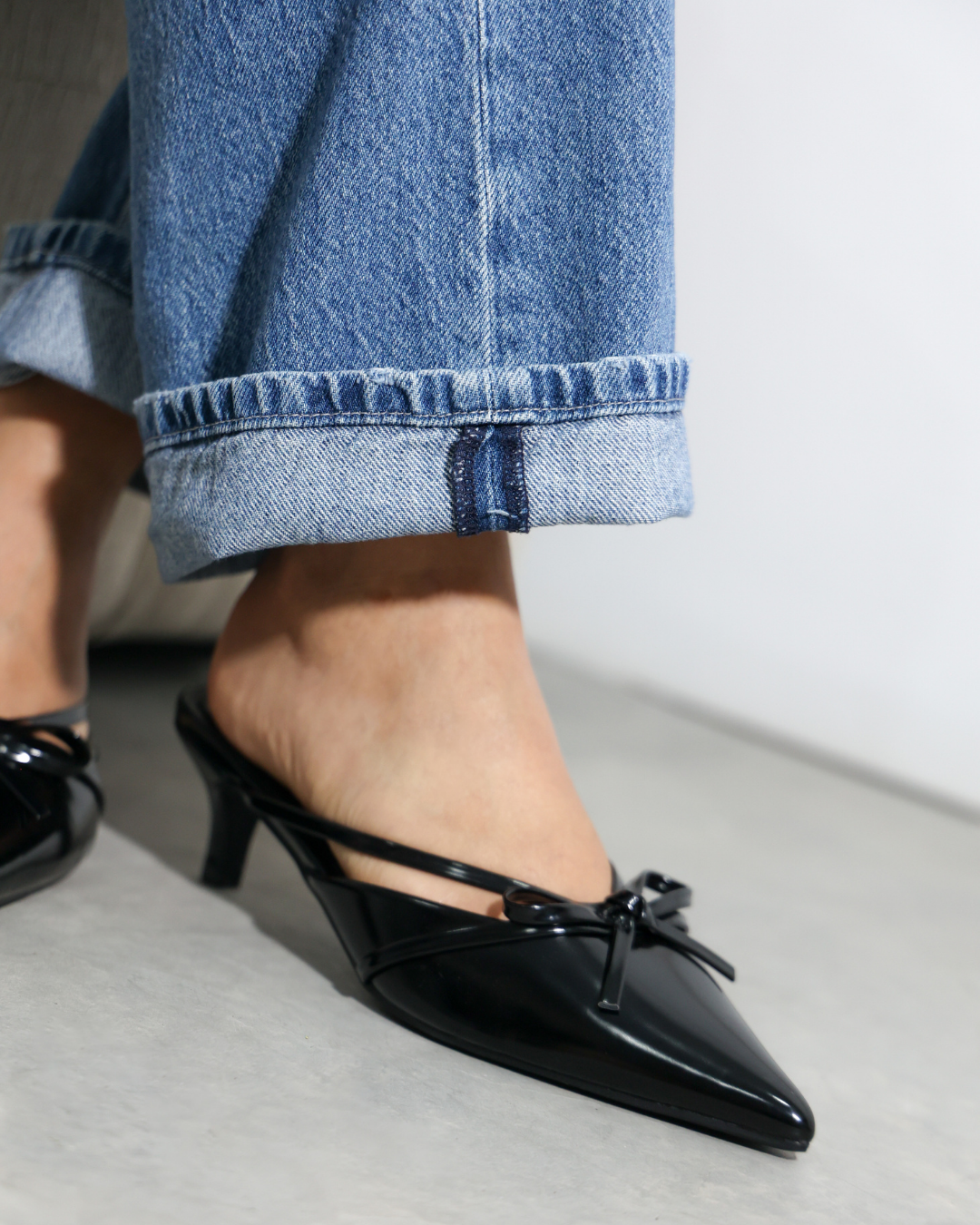 282AR Zapatilla Sintético Charol Negro