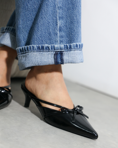 282AR Zapatilla Sintético Charol Negro