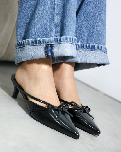 282AR Zapatilla Sintético Charol Negro
