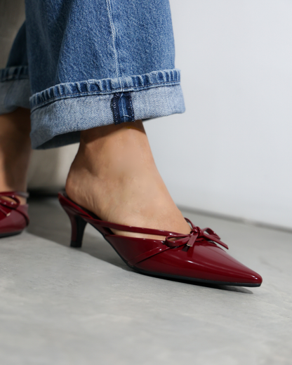 282AR Zapatilla Sintético Charol Vino