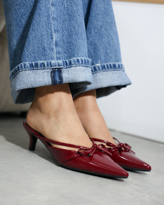 282AR Zapatilla Sintético Charol Vino