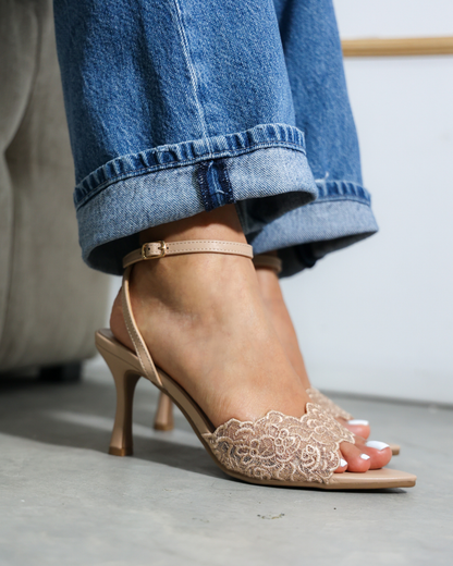 288AR Zapatilla Sintético Textil Beige
