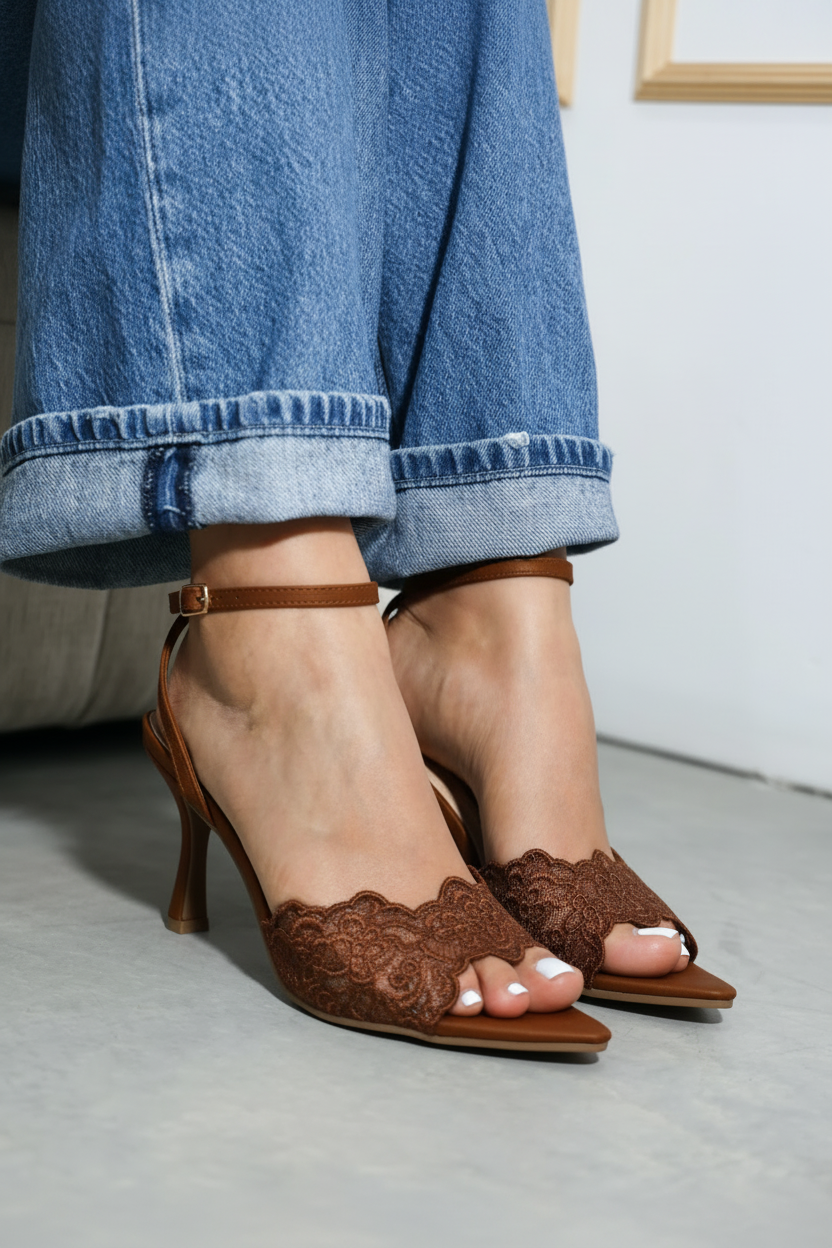 288AR Zapatilla Sintético Textil Café