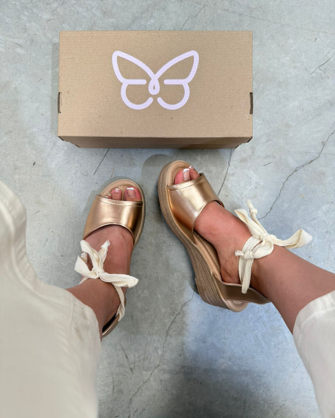 9006 Sandalia Sintético Napa Zoe Oro Rosado