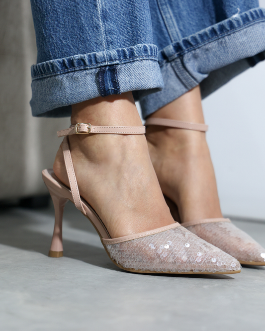 289AR Zapatilla Sintético Lentejuela Maquillaje