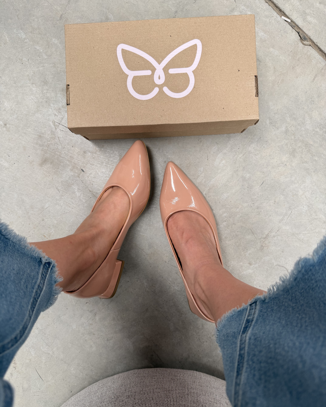 1500R Zapatilla Sintético Charol Ruga Nutty