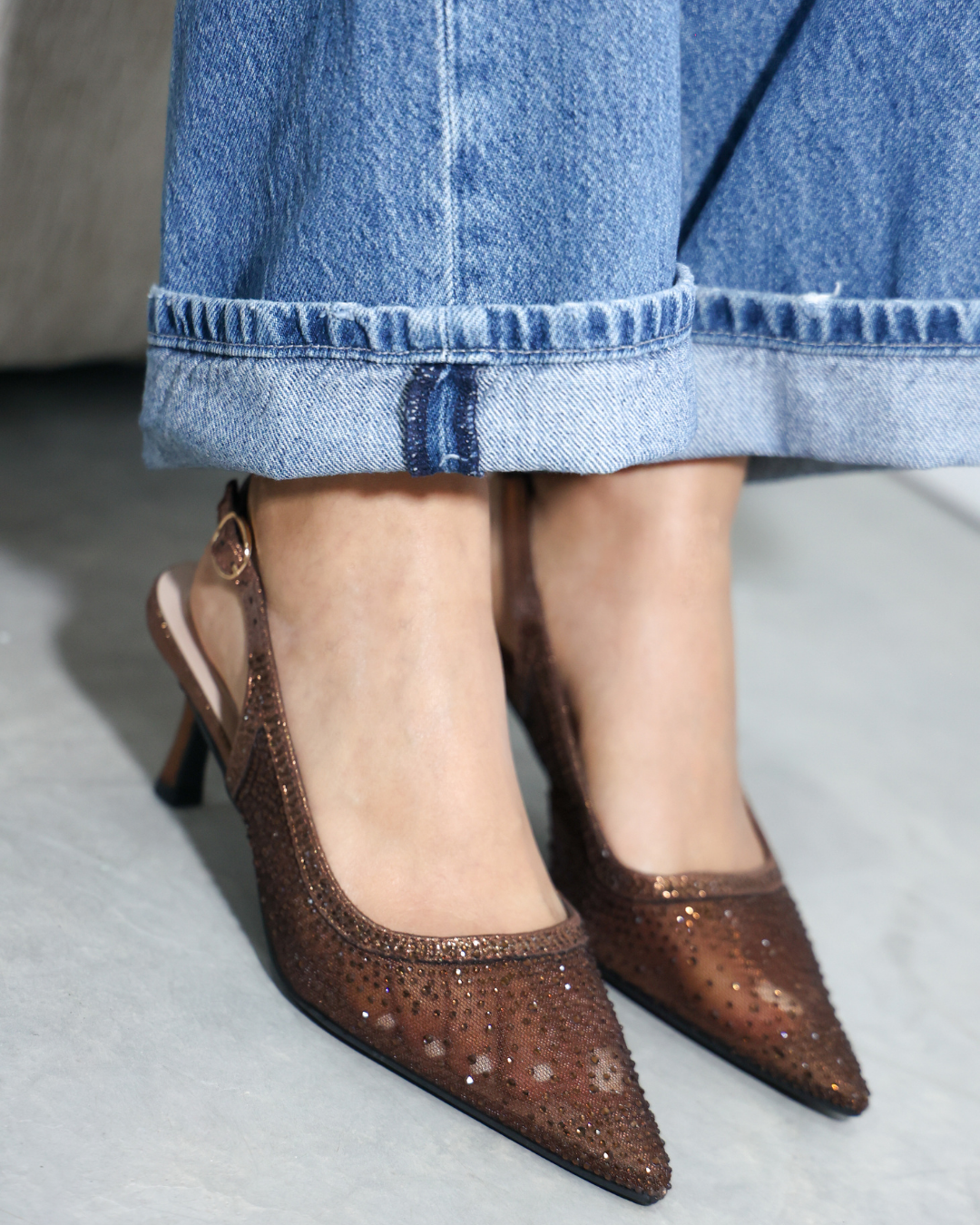 290AR Zapatilla Sintético Malla Bronce