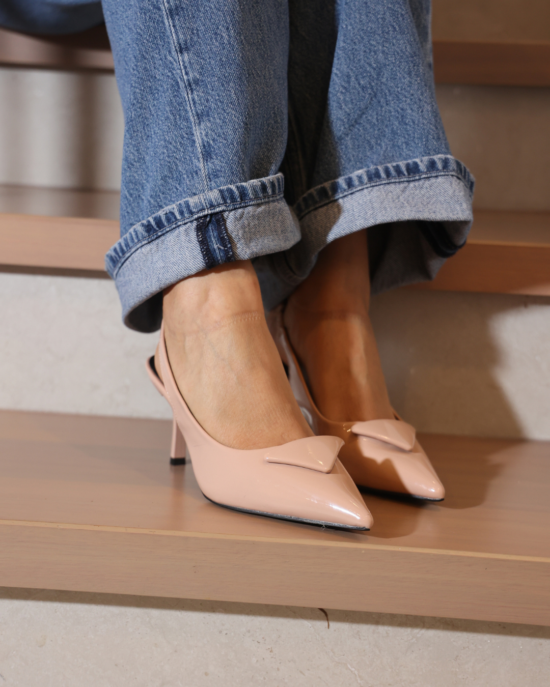 293AR Zapatilla Sintético Charol Nutty