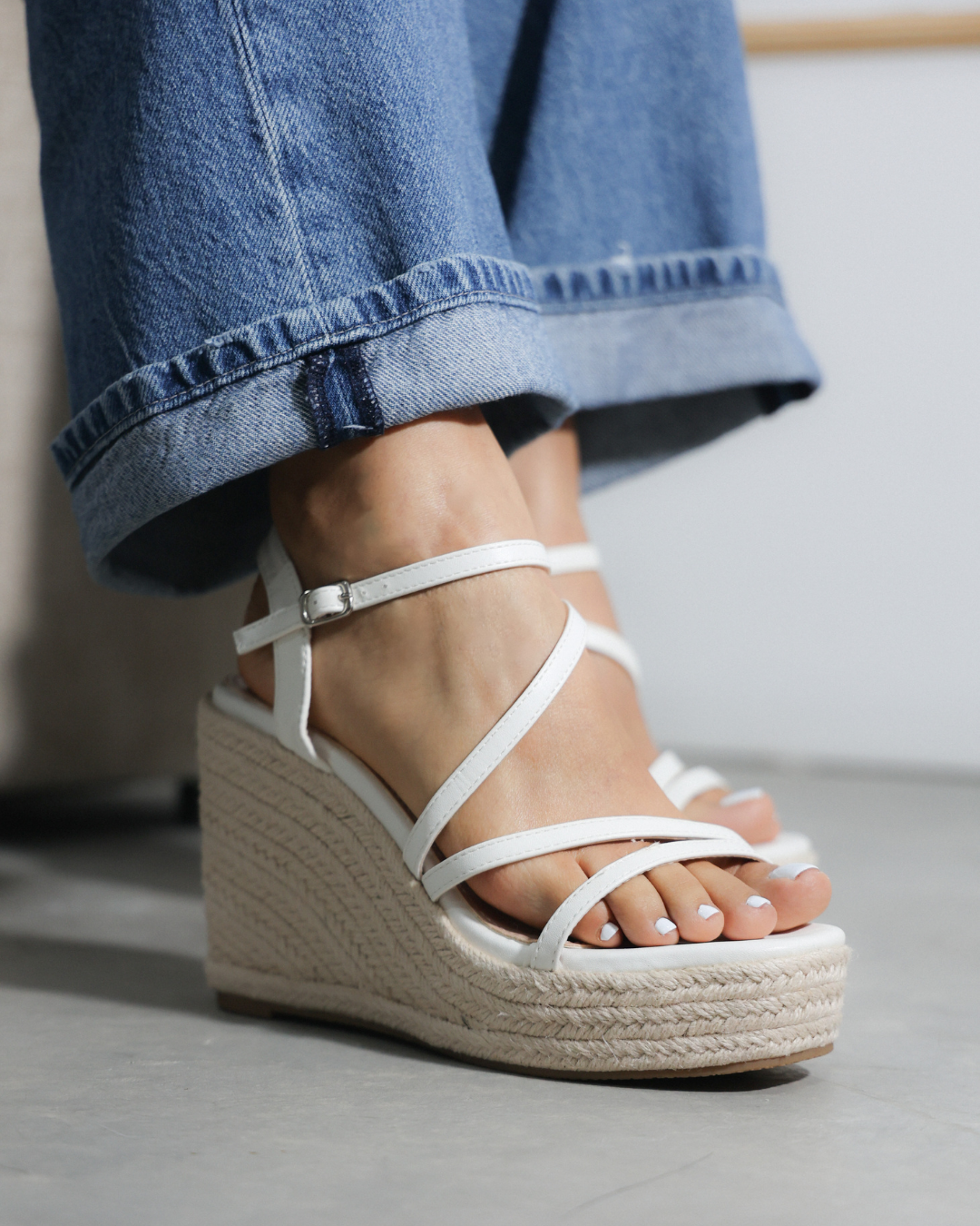 299AR Sandalia Sintético Blanco