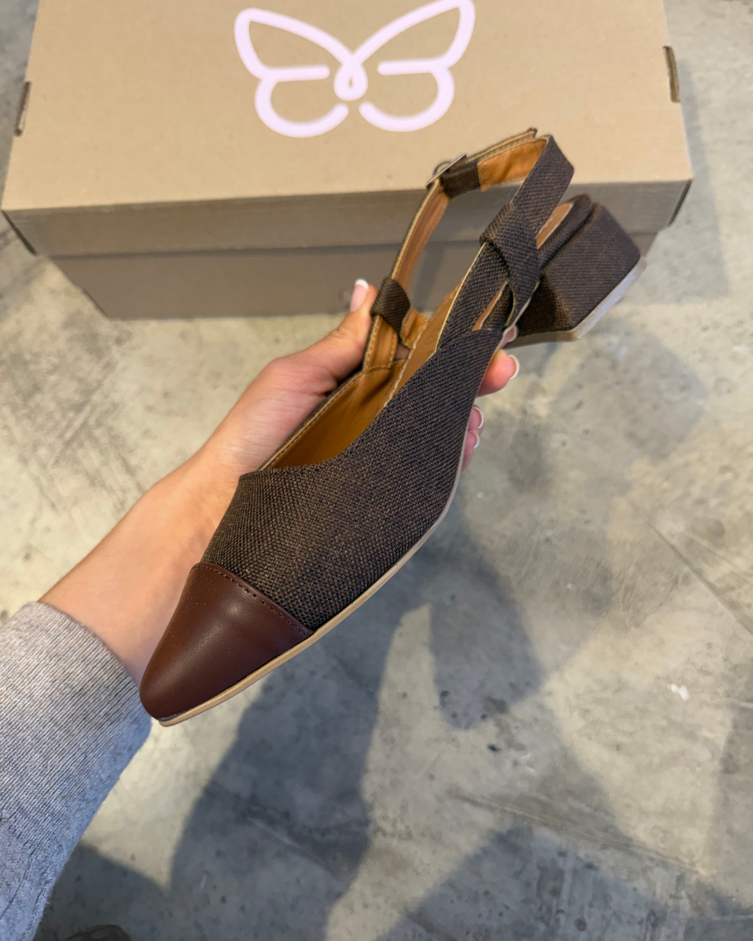 2505R Zapatilla Textil Café Bitono / Nairobi Madera