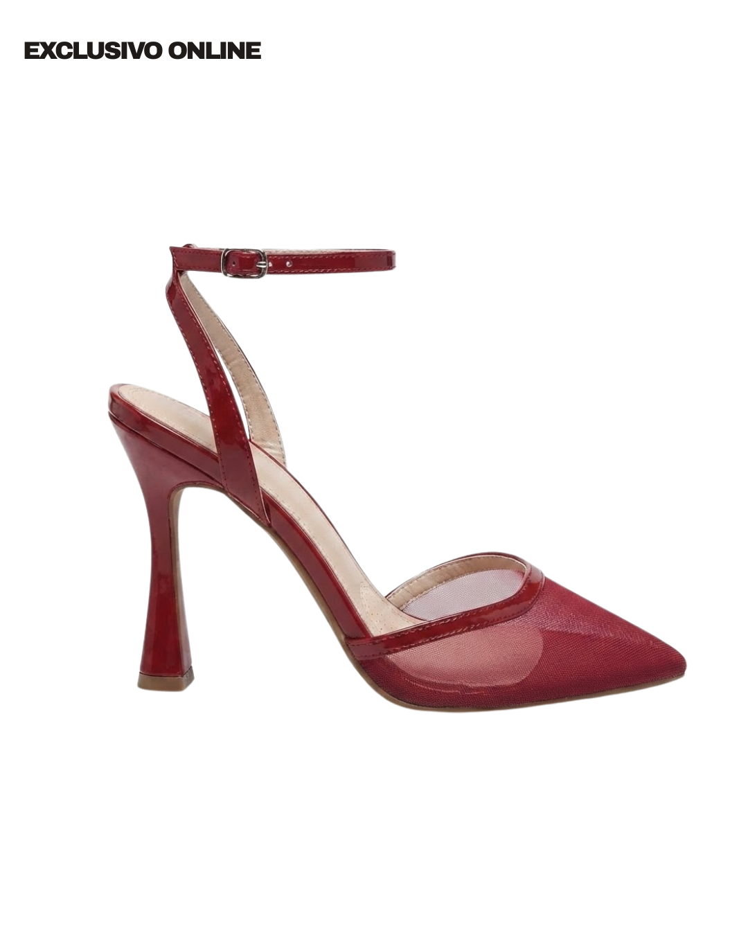 272AR Zapatilla Sintético Malla Vino