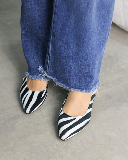 2501R Estampado Zebra Negro/Blanco