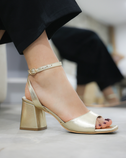 1700L Zapatilla Napa Elite Oro Inglés