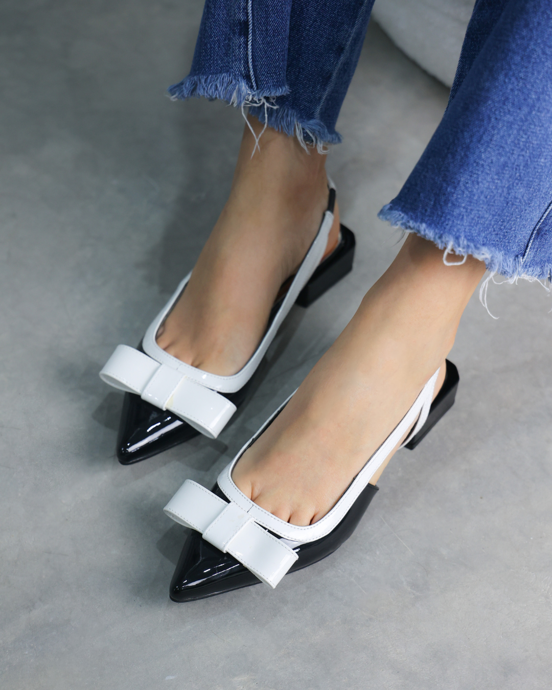 1504L Zapatilla Charol Negro/Late