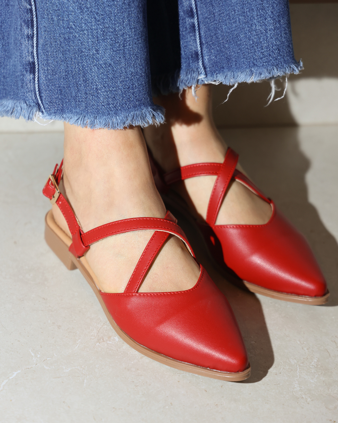 3022R Casual Sintético Rojo