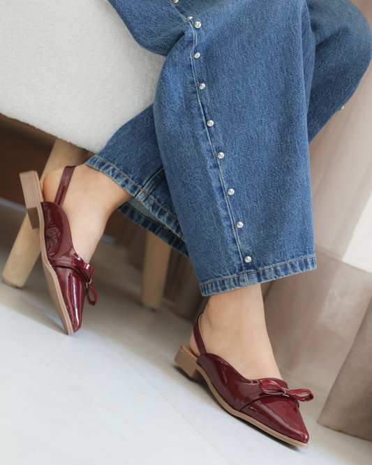 3024R Casual Sintetico Charol Vino