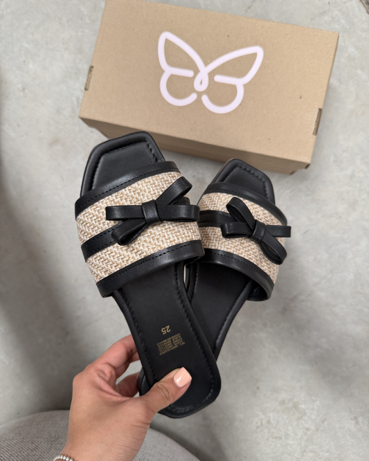 356IV Sandalia Sintético Yute Natural/Nairobi Negro