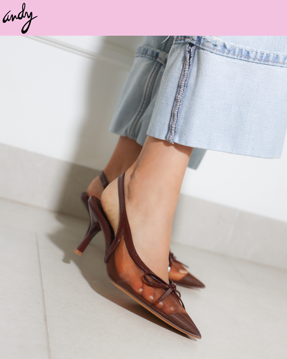 309AR Zapatilla Sintético Malla Cafe