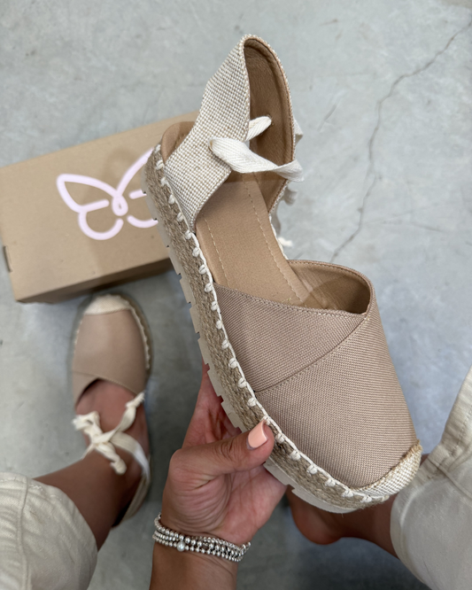 10010 Casual Textil Curri Capuchino/Arpillera Natural