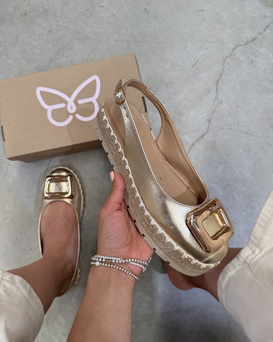 10011 Casual Sintético Napa Zoe Oro Inglés