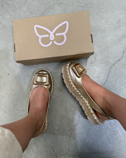 10011 Casual Sintético Napa Zoe Oro Inglés