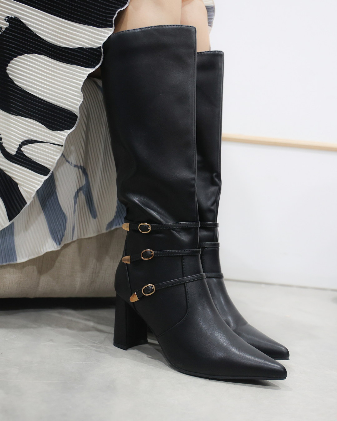 328AR Bota Sintético Negro