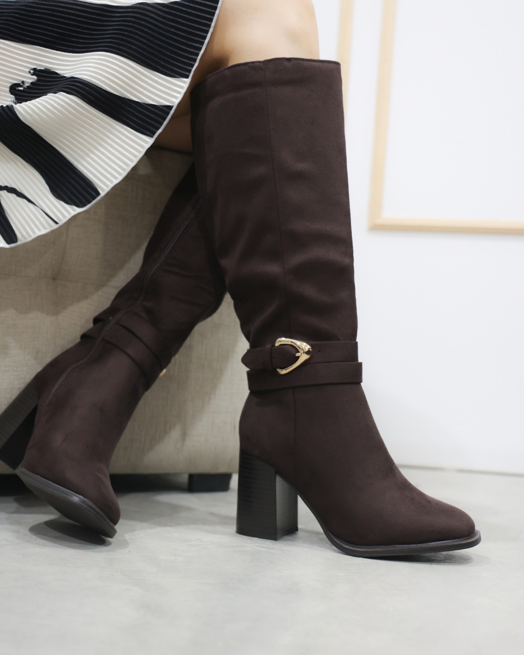 337AR Bota Sintético Durazno Cafe