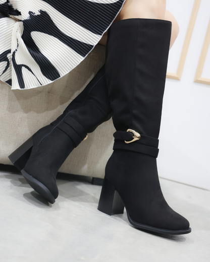 337AR Bota Sintético Durazno Negro