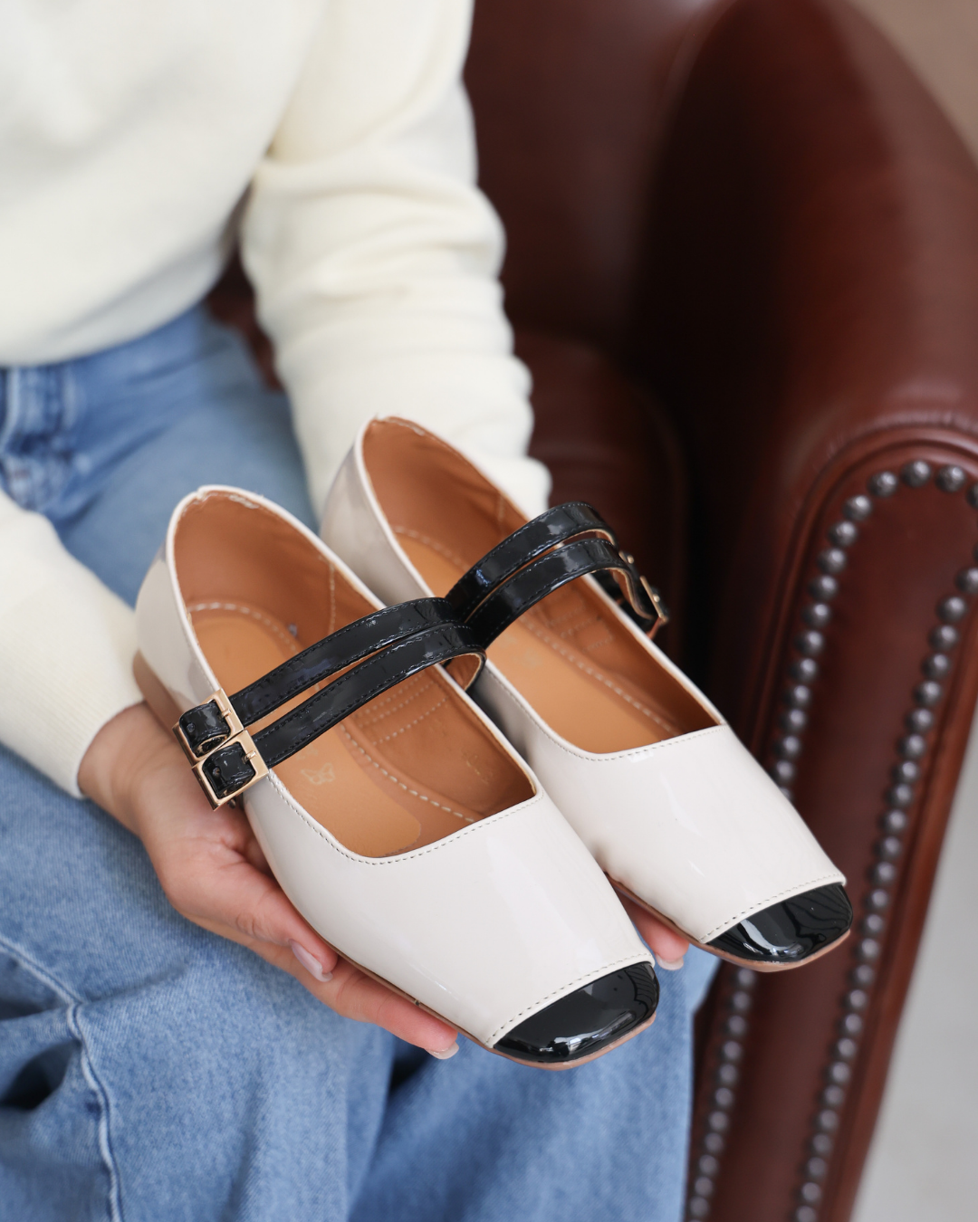 4062RR Charol Miga/Negro