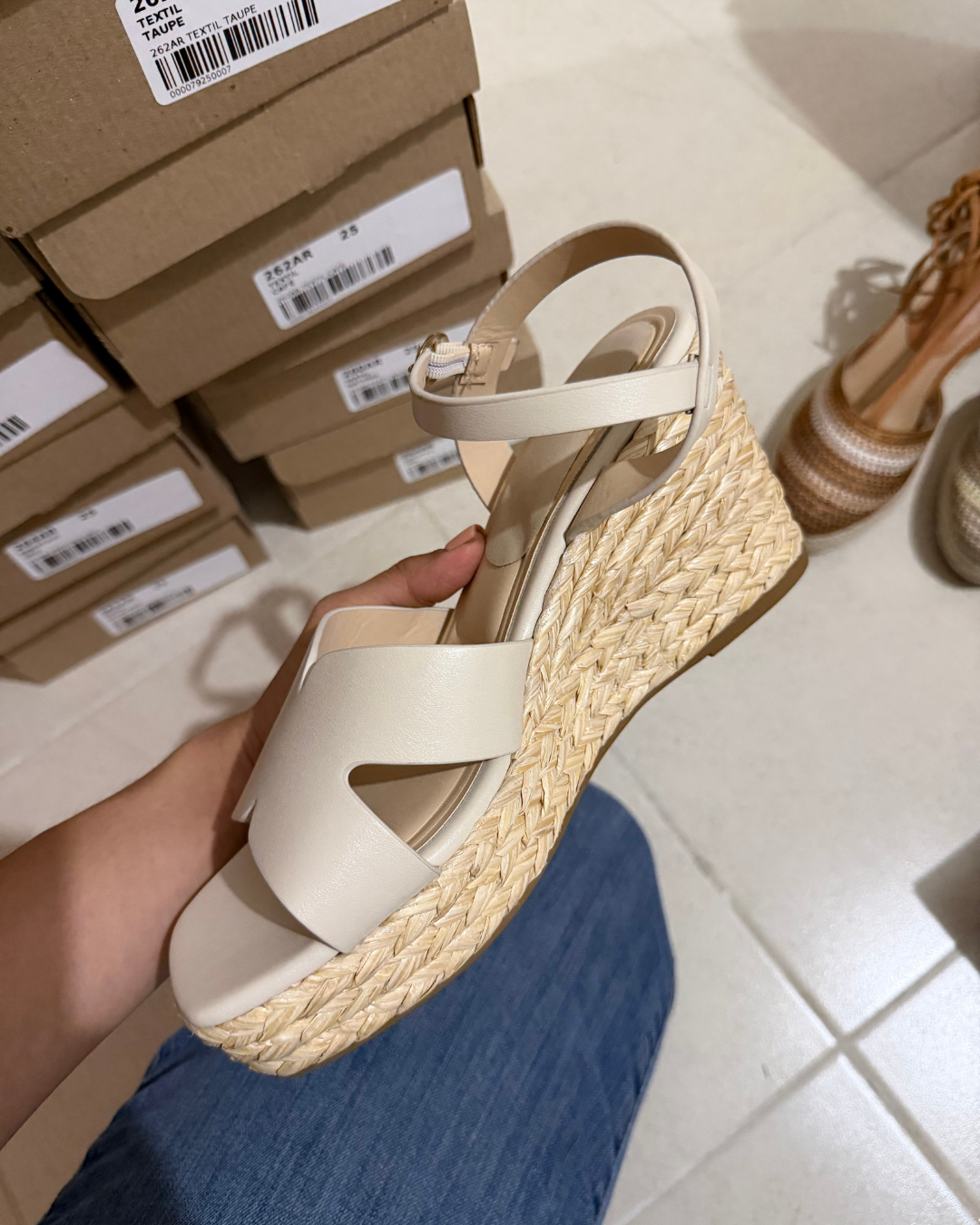 264AR Sandalia Sintético Beige