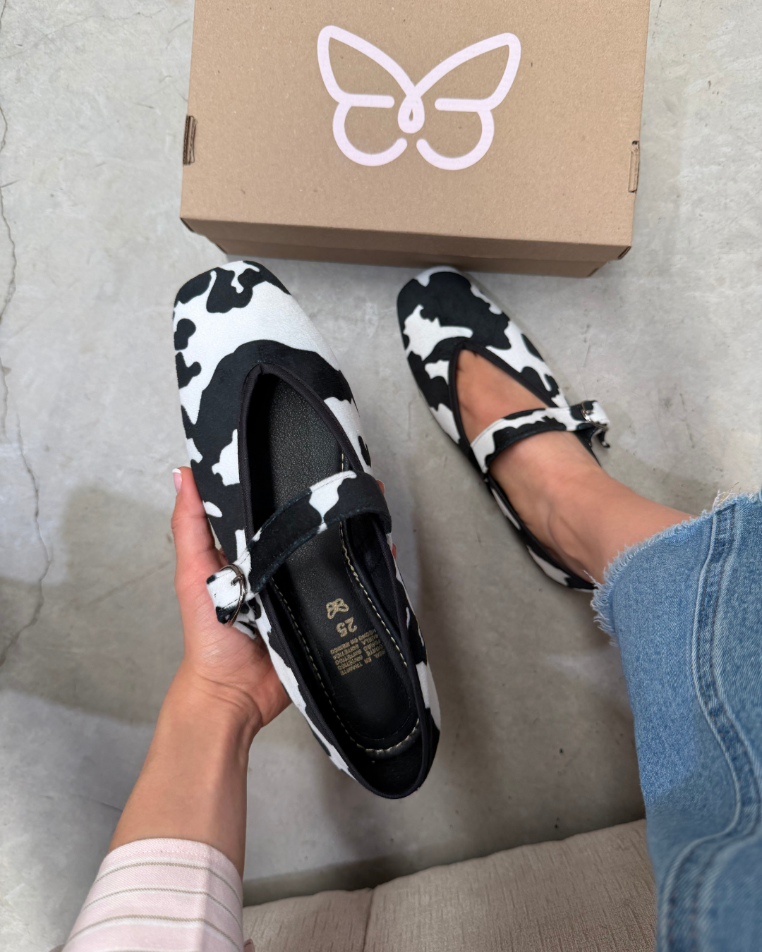 4072 Casual Estampado Negro