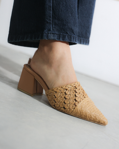 857R Zapatilla Textil Natural