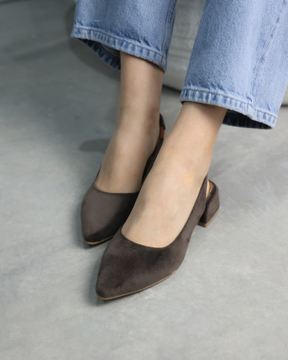 2501R Zapato Sintético Terciopelo Cocoa