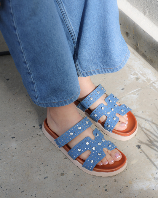 202I Sandalia Mezclilla Azul