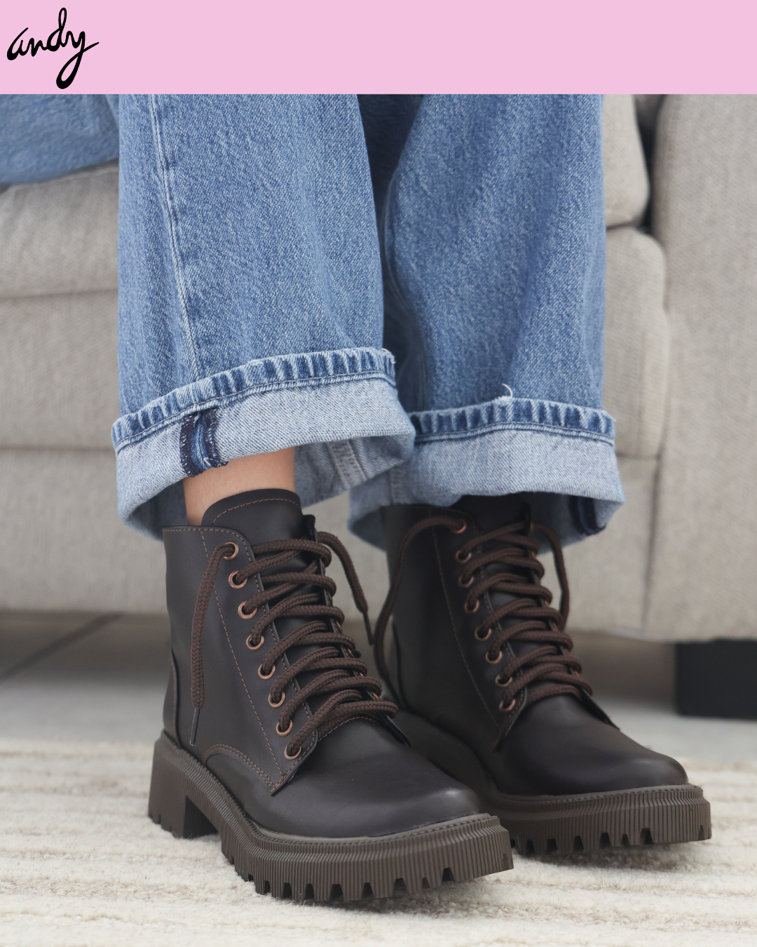 225DF Bota Sintético Floter Café