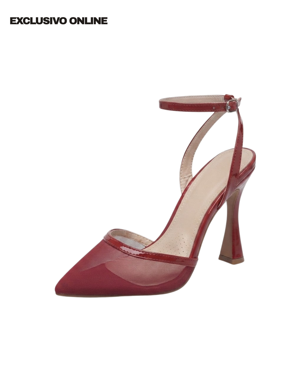 272AR Zapatilla Sintético Malla Vino