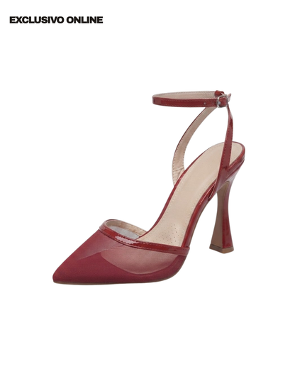 272AR Zapatilla Sintético Malla Vino