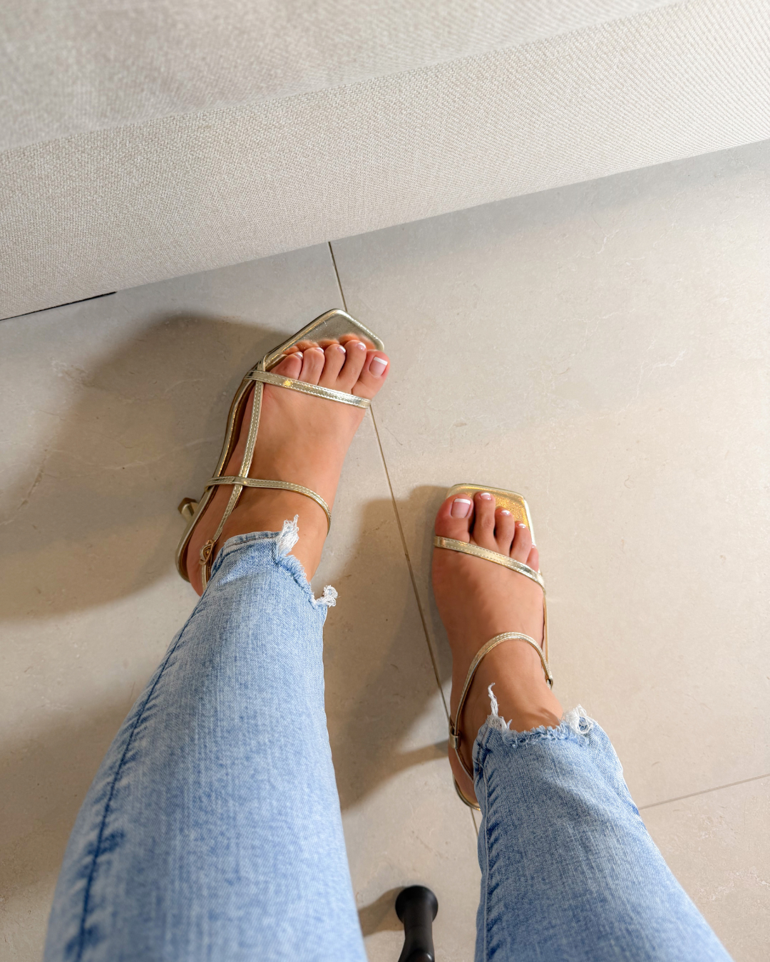 318AR Zapatilla Sintético Oro
