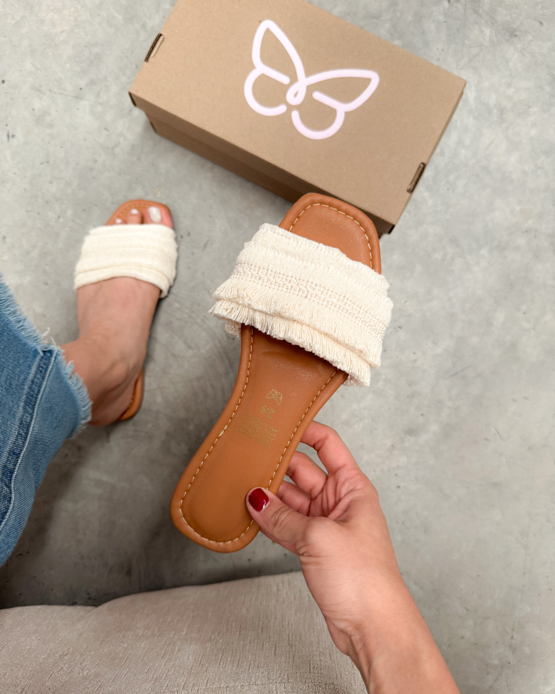 528RR Sandalia Textil Beige