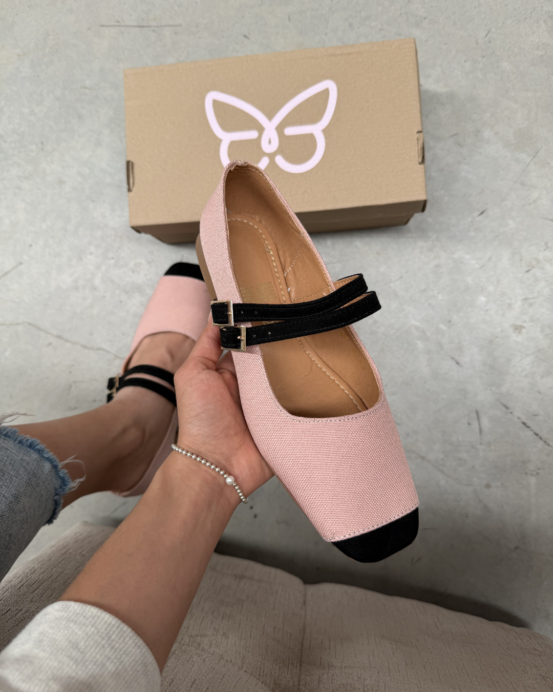 4062RR Casual Curri Rosa Rich/Durazno Negro