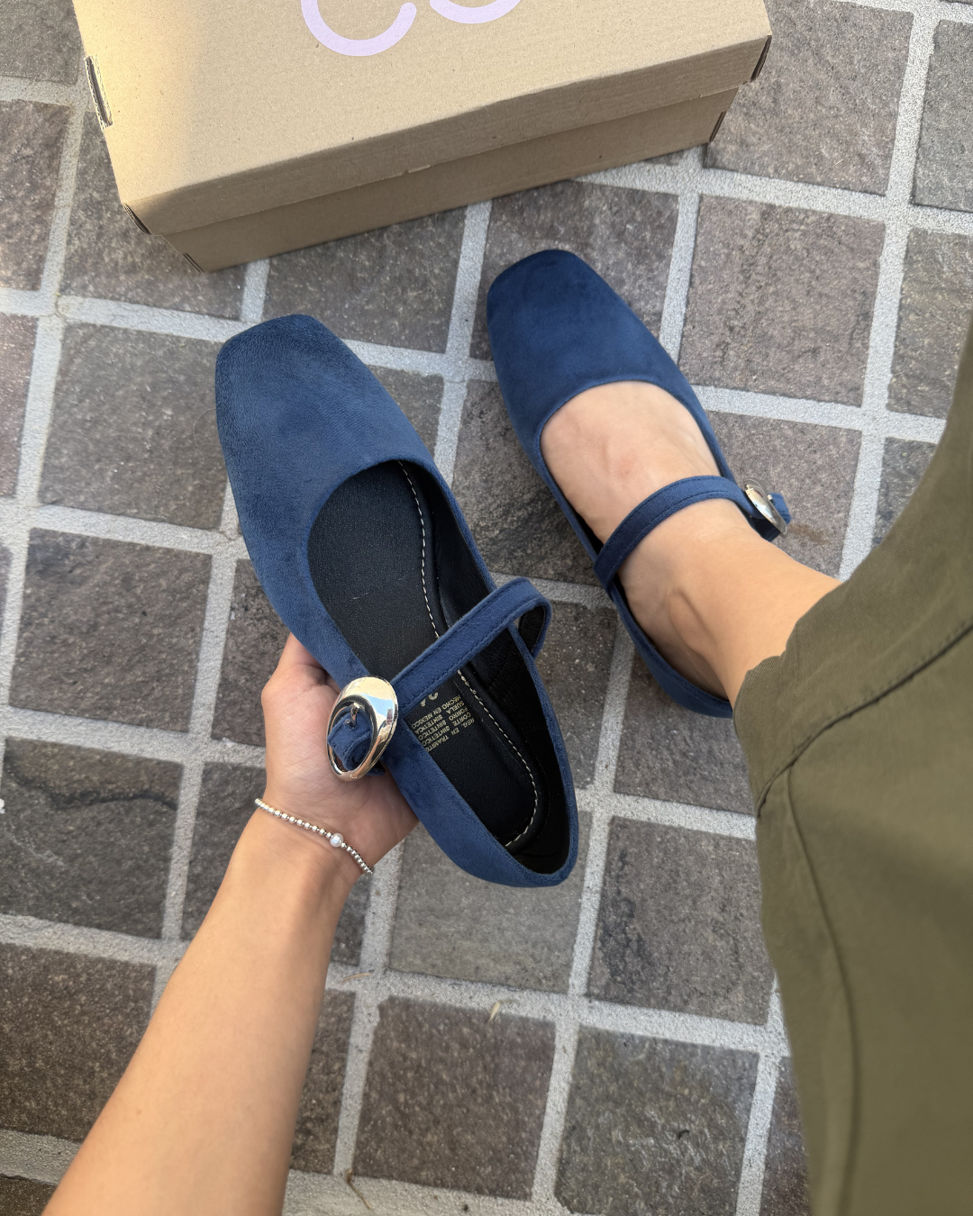 4068R Zapato Casual Sintético Terciopelo Marino