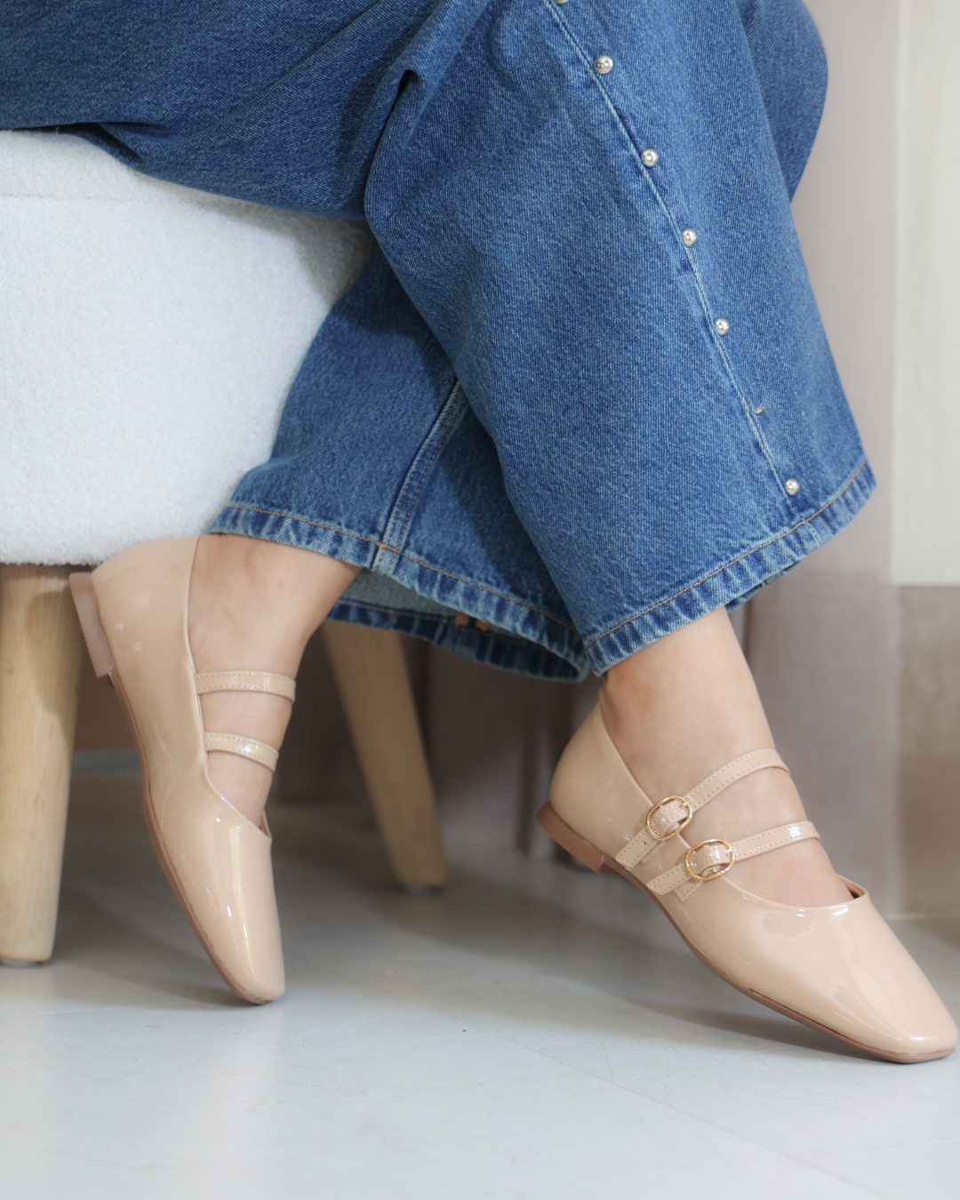 4092R Casual Sintético Charol Neutro