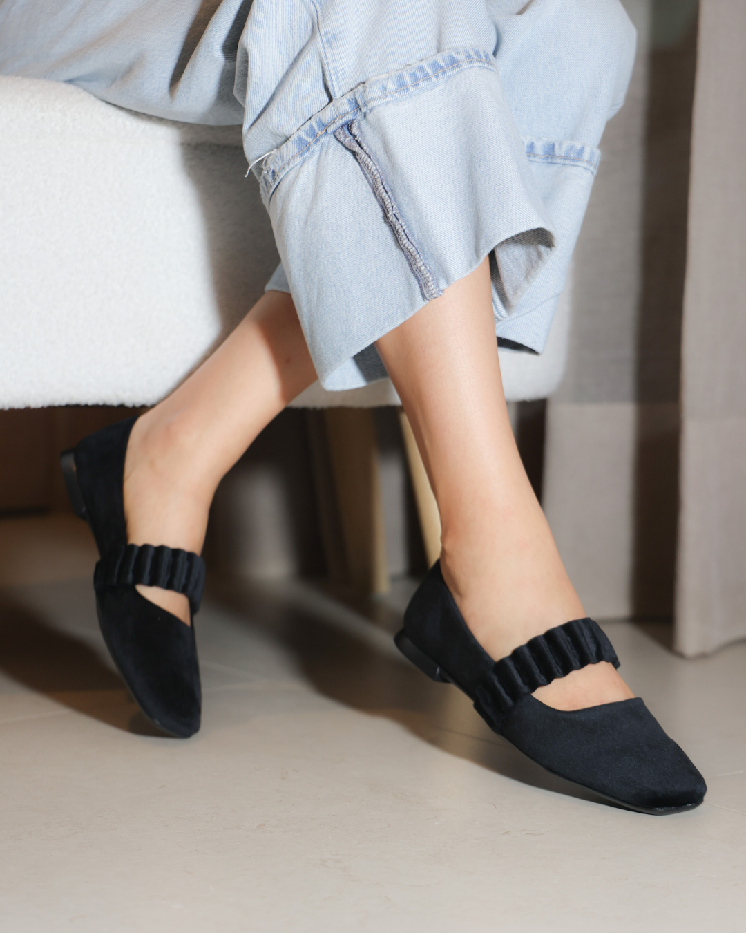 4093R Casual Sintético Giza Negro