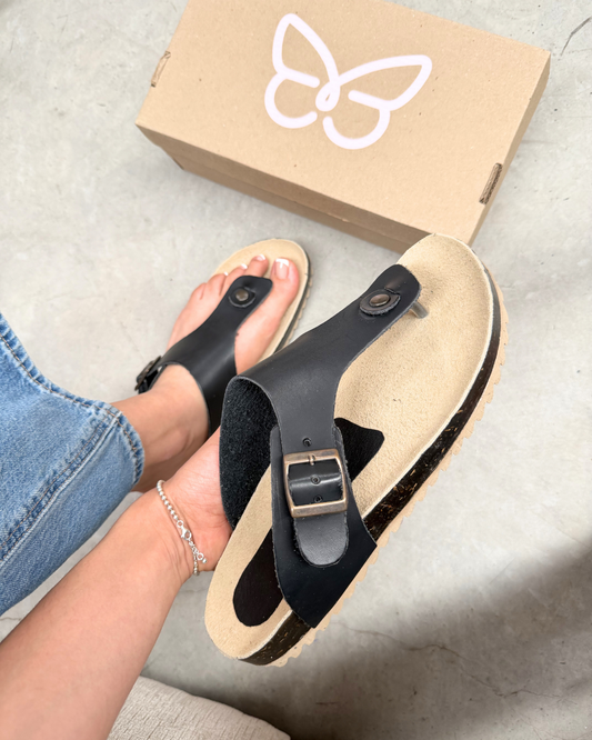 708N Sandalia Sintético Negro