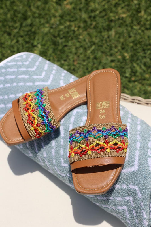 433R Kenya Camel/Yute Multicolor