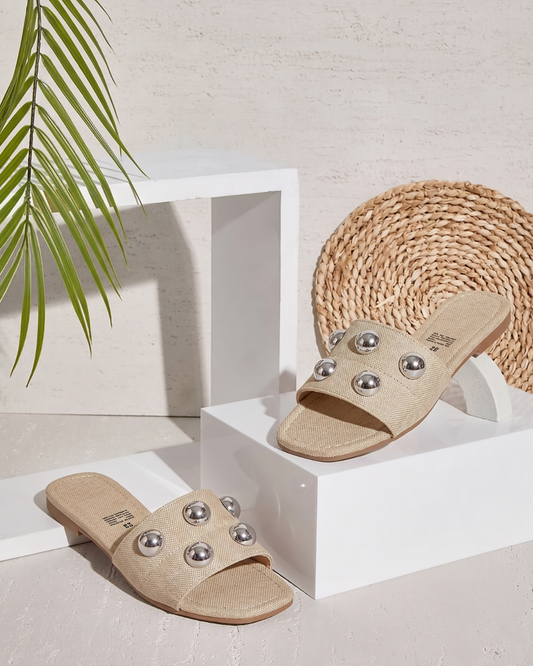 170IV Sandalia Textil Beige