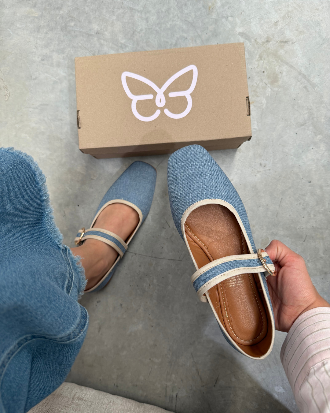 4070 Zapato Casual Textil Cielo